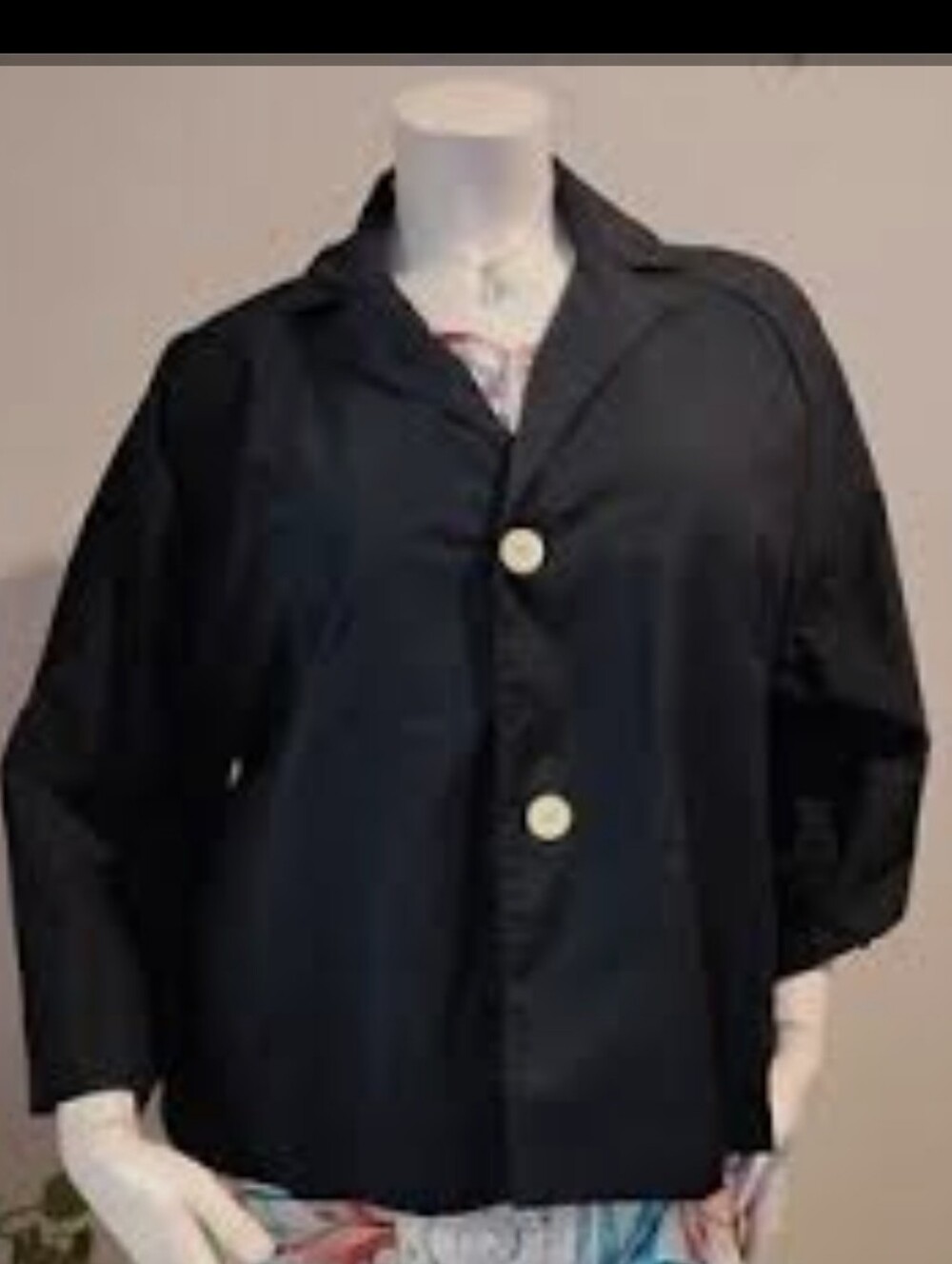 Ces Femme Black Button-Front Blazer Jacket